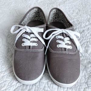 Grey Tennis Shoes, Size 9
